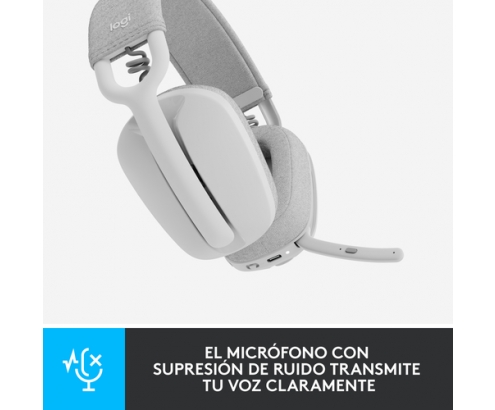 Logitech Zone Vibe 100 Auriculares Inalámbrico Diadema Llamadas/Música Bluetooth Blanco