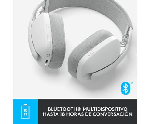 Logitech Zone Vibe 100 Auriculares Inalámbrico Diadema Llamadas/Música Bluetooth Blanco