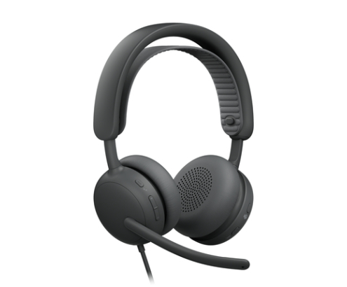 Logitech Zone Wired 2 Auriculares Alámbrico Diadema Llamadas/Música USB Type-C / USB Type-A Grafito