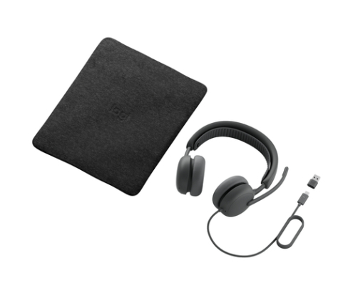 Logitech Zone Wired 2 Auriculares Alámbrico Diadema Llamadas/Música USB Type-C / USB Type-A Grafito
