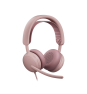 Logitech Zone Wired 2 Auriculares Alámbrico Diadema Llamadas/Música USB Type-C / USB Type-A Rosa