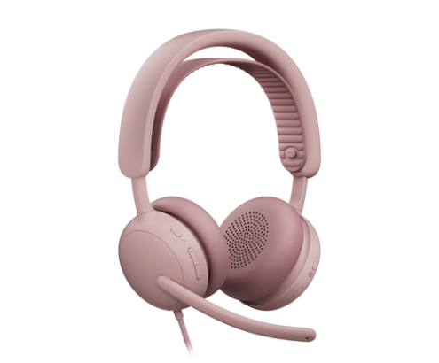 Logitech Zone Wired 2 Auriculares Alámbrico Diadema Llamadas/Música USB Type-C / USB Type-A Rosa