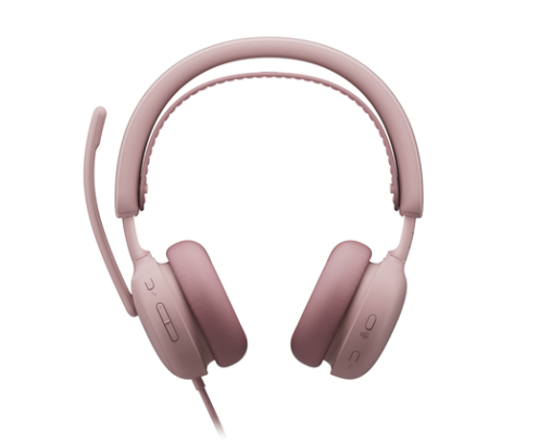 Logitech Zone Wired 2 Auriculares Alámbrico Diadema Llamadas/Música USB Type-C / USB Type-A Rosa