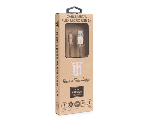 Maillon Technologique Premium MTPMUMG241 cable USB USB 2.0 1 m USB A Micro-USB B Oro