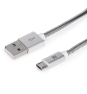 Maillon Technologique Premium MTPMUMS241 cable USB USB 2.0 1 m USB A Micro-USB B Plata