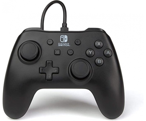 MANDO CON CABLE NEGRO MATE SWITCH POWER A