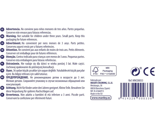 Manley Estuche 10 Ceras