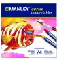 Manley EStuche 24 Ceras Acuarelables