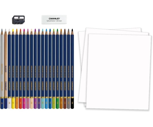 Manley Set Lapices de Colores 23 unidades 