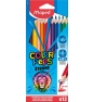 Maped Strong colour pencils laápiz de color Negro, Marrón, Verde, Azul claro, Verde claro, Marina, Naranja, Melocotón, Rosa, Púrpura, Rojo, Amaril