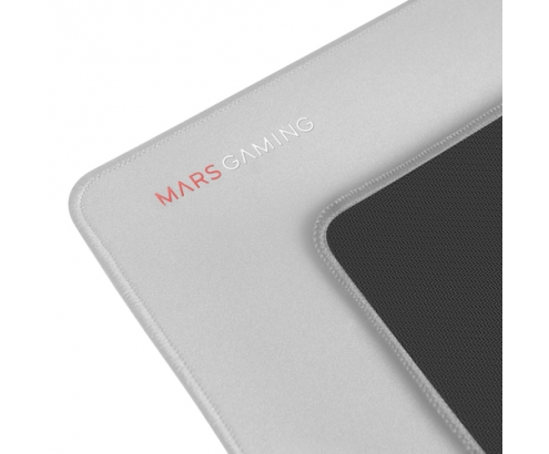 Mars Gaming Alfombrilla XL Doble Capa de Nanotejido 800 x 300 x 4mm Plata