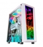 Mars Gaming MC-ART Blanco Caja PC Gaming ATX Doble Cristal Templado Dibujable ARGB 12 Modos Ventilador 12cm