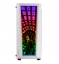 Mars Gaming MC-ART Blanco Caja PC Gaming ATX Doble Cristal Templado Dibujable ARGB 12 Modos Ventilador 12cm