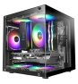Mars Gaming MC-CUBE carcasa de ordenador Mini Tower Negro