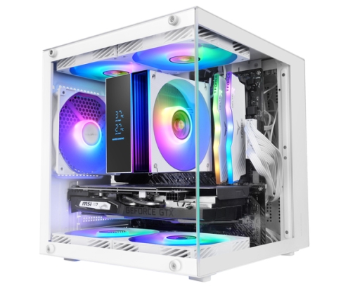 Mars Gaming MC-CUBEW carcasa de ordenador Mini Tower Blanco