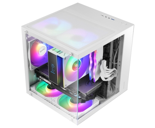 Mars Gaming MC-CUBEW carcasa de ordenador Mini Tower Blanco