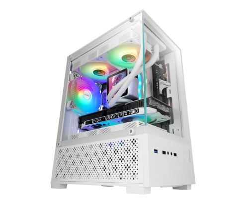 Mars Gaming MC-SE2W Mini Tower Blanco