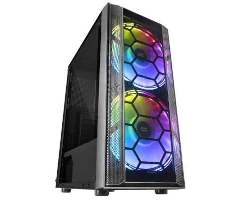 Mars Gaming MC500 Caja semitorre 2 ventiladores FRGB negro