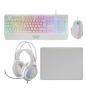 Mars Gaming MCP124PRO, Combo Gaming 4en1, Teclado RGB H-Mech con Reposamuñecas, Ratón RGB 3200DPI y Switches HUANO, Auriculares FRGB, Alfombrilla Na