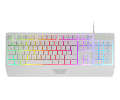 Mars Gaming MCP124PRO, Combo Gaming 4en1, Teclado RGB H-Mech con Reposamuñecas, Ratón RGB 3200DPI y Switches HUANO, Auriculares FRGB, Alfombrilla Na