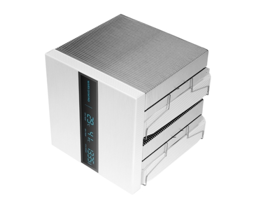 Mars Gaming MCPU-LCDPROW Procesador Refrigerador de aire 12 cm Blanco 1 pieza(s)