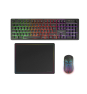 Mars Gaming MCPWXPT teclado Ratón incluido Juego RF inalámbrica + USB QWERTY Portugués Negro