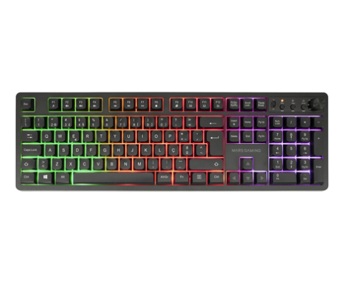 Mars Gaming MCPWXPT teclado Ratón incluido Juego RF inalámbrica + USB QWERTY Portugués Negro