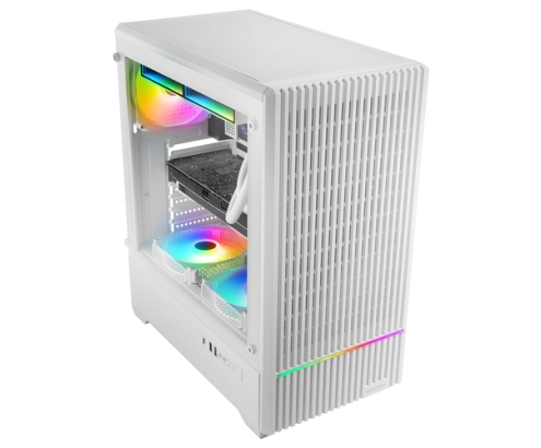 Mars Gaming MCQUANTUMW carcasa de ordenador Midi Tower Blanco