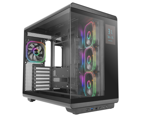 Mars Gaming MCREVMAX carcasa de ordenador Midi Tower Negro