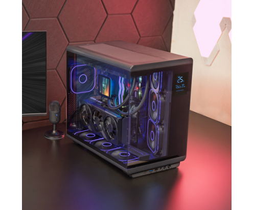 Mars Gaming MCREVMAX carcasa de ordenador Midi Tower Negro