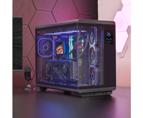Mars Gaming MCREVMAX carcasa de ordenador Midi Tower Negro