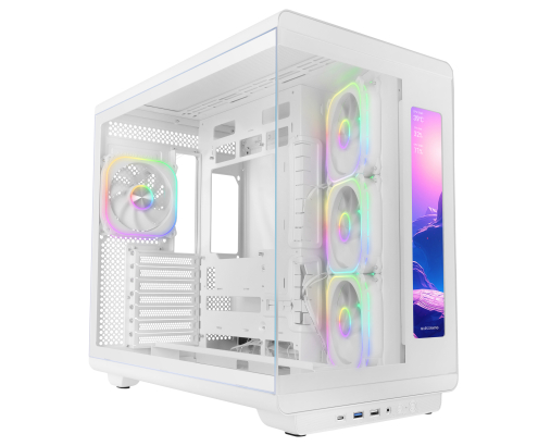 Mars Gaming MCREVMAXW carcasa de ordenador Midi Tower Blanco