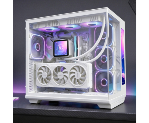 Mars Gaming MCREVMAXW carcasa de ordenador Midi Tower Blanco