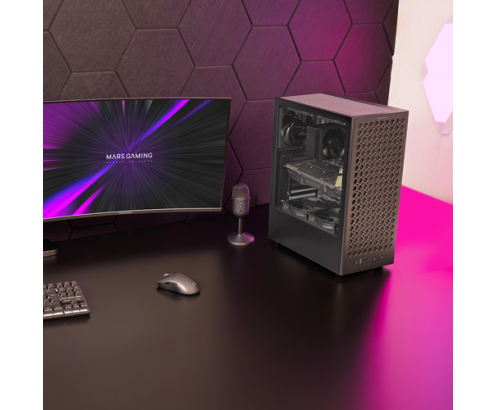 Mars Gaming MCT800 carcasa de ordenador Midi Tower Negro