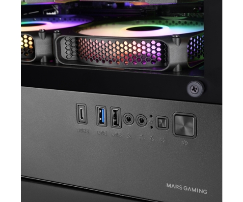 Mars Gaming MCVECTOR carcasa de ordenador Mini Tower Negro