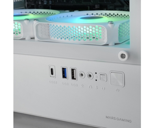 Mars Gaming MCVECTORW carcasa de ordenador Mini Tower Blanco