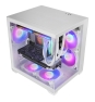 Mars Gaming MCVIEW3W carcasa de ordenador Mini Tower Blanco