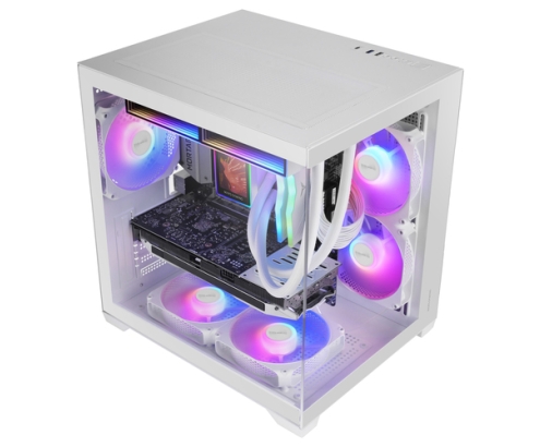 Mars Gaming MCVIEW3W carcasa de ordenador Mini Tower Blanco