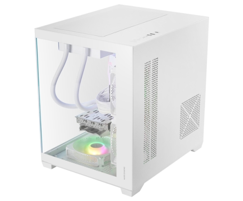 Mars Gaming MCVIEW3W carcasa de ordenador Mini Tower Blanco