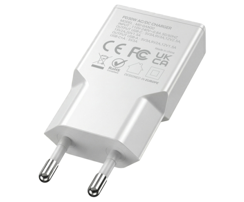 Mars Gaming MDGAN30W cargador de dispositivo móvil Blanco