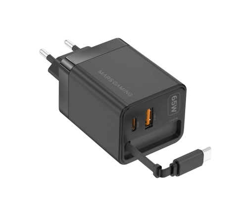 Mars Gaming MDGAN65R cargador de dispositivo móvil Negro