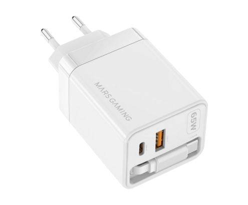 Mars Gaming MDGAN65RW cargador de dispositivo móvil Blanco
