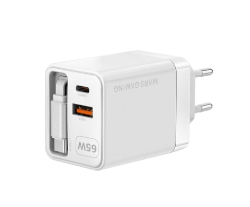 Mars Gaming MDGAN65RW cargador de dispositivo móvil Blanco