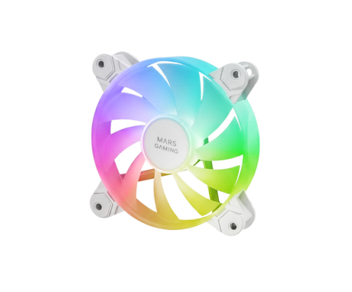 Mars Gaming MF-4A Carcasa del ordenador Ventilador 12 cm Blanco 4 pieza(s)