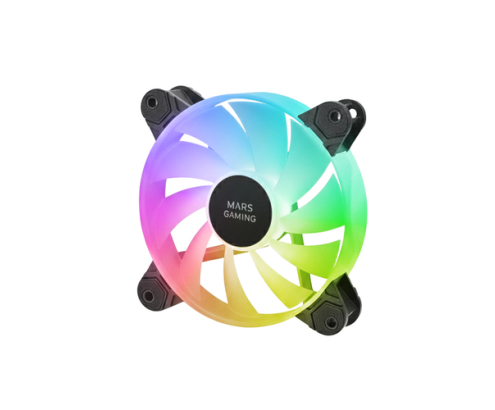 Mars Gaming MF-4A Carcasa del ordenador Ventilador 12 cm Negro 4 pieza(s)