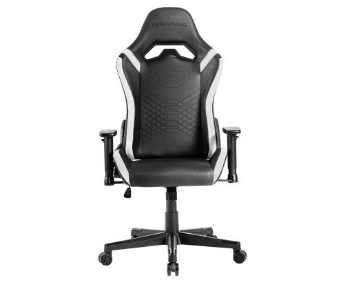 Mars Gaming MGC-PRO, Silla Gaming Profesional, Acabado Cuero PU, Reposabrazos 2D y Respaldo Reclinable 135°, Cojines Lumbar y Cervical Soft-Touch, Ru