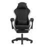 Mars Gaming MGC-X Fabric Silla para videojuegos de PC Asiento acolchado Negro, Blanco