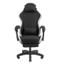 Mars Gaming MGC-X Fabric Silla para videojuegos de PC Asiento acolchado Negro, Blanco