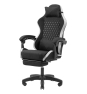 Mars Gaming MGC-X Fabric Silla para videojuegos de PC Asiento acolchado Negro, Blanco