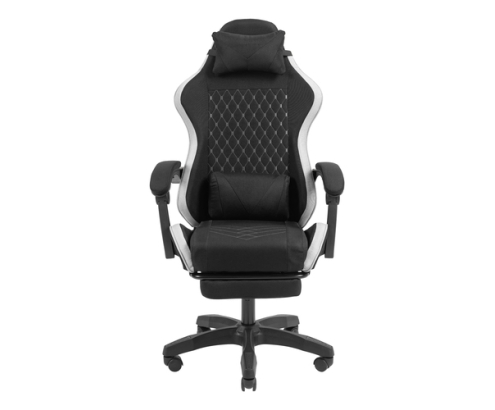 Mars Gaming MGC-X Fabric Silla para videojuegos de PC Asiento acolchado Negro, Blanco